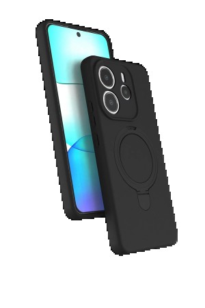 LRZ02 Xiaomi Redmi Note 14 4G Regal Magsafe Standlı Kapak - Siyah&hellip;