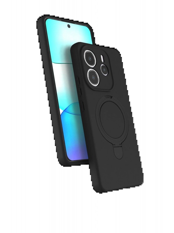 LRZ02 Xiaomi Redmi Note 14 4G Regal Magsafe Standlı Kapak - Siyah&hellip;