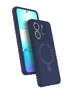 LRZ02 Xiaomi Redmi Note 14 4G Regal Magsafe Standlı Kapak - Lacivert&hellip;