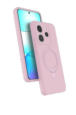 LRZ02 Xiaomi Redmi Note 14 4G Regal Magsafe Standlı Kapak - Açık Pembe&hellip;