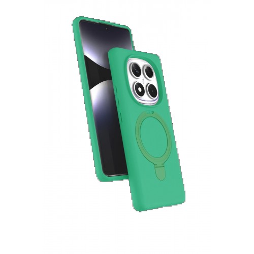 LRZ02 Xiaomi Redmi Note 14 Pro 5G Regal Magsafe Standlı Kapak - Yeşil