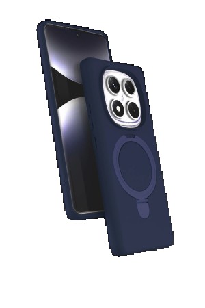 LRZ02 Xiaomi Redmi Note 14 Pro 5G Regal Magsafe Standlı Kapak - Lacivert&hellip;