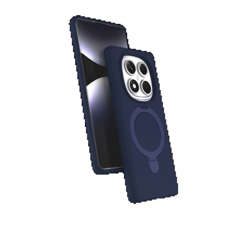 LRZ02 Xiaomi Redmi Note 14 Pro 5G Regal Magsafe Standlı Kapak - Lacivert