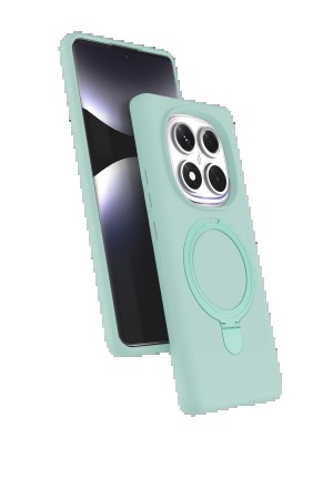 LRZ02 Xiaomi Redmi Note 14 Pro 4G Regal Magsafe Standlı Kapak - Su Yeşil&hellip;