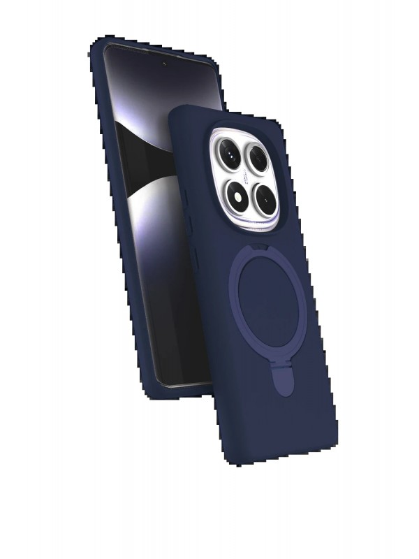 LRZ02 Xiaomi Redmi Note 14 Pro 4G Regal Magsafe Standlı Kapak - Lacivert&hellip;