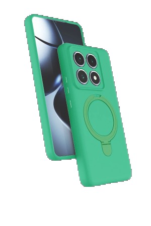 LRZ02 Xiaomi Mi 14T Pro Regal Magsafe Standlı Kapak - Yeşil&hellip;