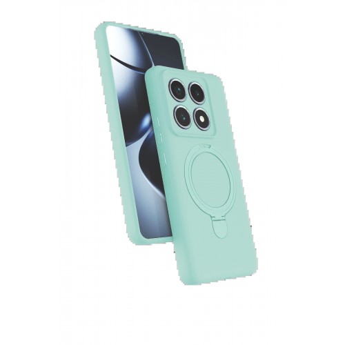 LRZ02 Xiaomi Mi 14T Pro Regal Magsafe Standlı Kapak - Su Yeşili