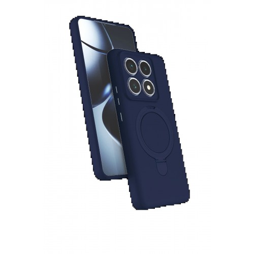 LRZ02 Xiaomi Mi 14T Pro Regal Magsafe Standlı Kapak - Lacivert