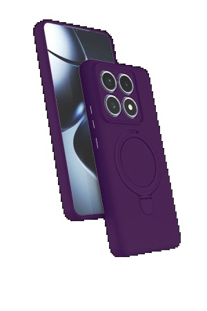 LRZ02 Xiaomi Mi 14T Pro Regal Magsafe Standlı Kapak - Derin Mor&hellip;