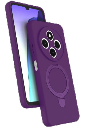 LRZ02 Xiaomi Redmi 14C Regal Magsafe Standlı Kapak - Derin Mor&hellip;