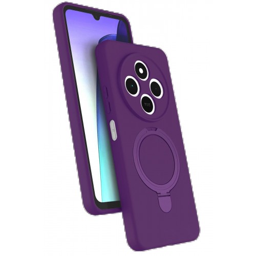 LRZ02 Xiaomi Redmi 14C Regal Magsafe Standlı Kapak - Derin Mor