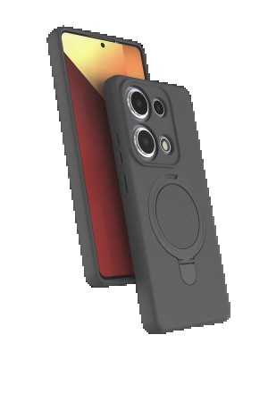 LRZ02 Xiaomi Redmi Note 13 Pro 4G Regal Magsafe Standlı Kapak - Titan Gri&hellip;