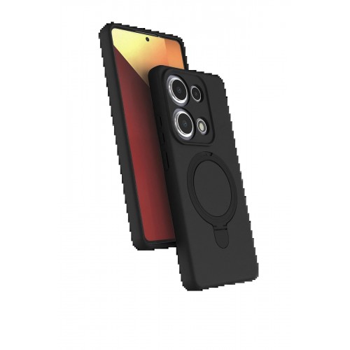 LRZ02 Xiaomi Redmi Note 13 Pro 4G Regal Magsafe Standlı Kapak - Siyah