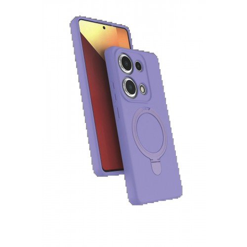 LRZ02 Xiaomi Redmi Note 13 Pro 4G Regal Magsafe Standlı Kapak - Lila