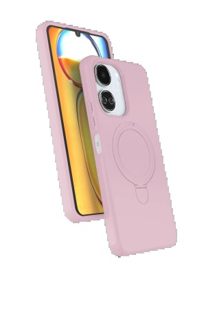 LRZ02 Xiaomi Redmi 13C Regal Magsafe Standlı Kapak - Açık Pembe&hellip;