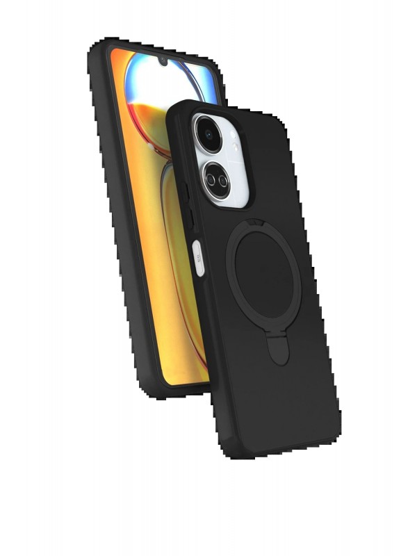 LRZ02 Xiaomi Redmi 13C Regal Magsafe Standlı Kapak - Siyah&hellip;