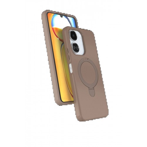 LRZ02 Xiaomi Redmi 13C Regal Magsafe Standlı Kapak - Çöl Titanyum