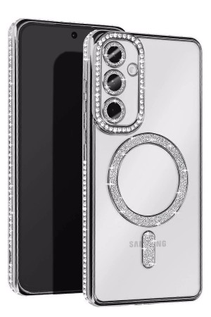 LRZ02 Samsung Galaxy A35 5G Joke Simli Magneticsafe Kılıf - Gümüş&hellip;