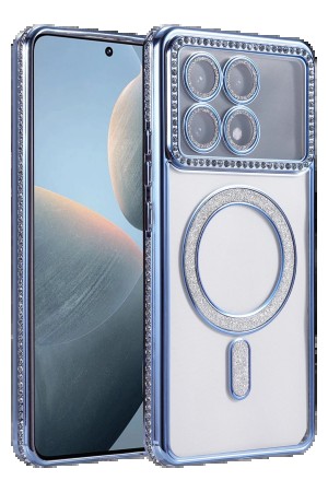 LRZ02 Xiaomi Poco X6 Pro Joke Simli Magneticsafe Kılıf - Mavi&hellip;