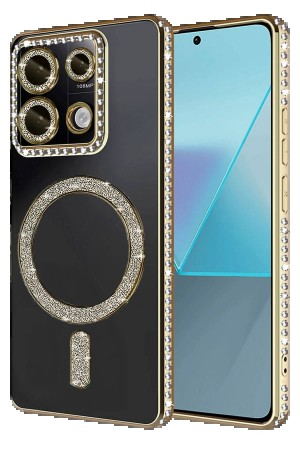 LRZ02 Xiaomi Redmi 13C Joke Simli Magneticsafe Kılıf - Gold&hellip;