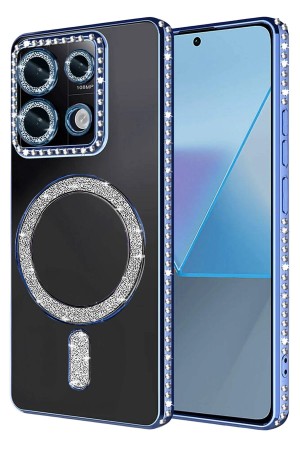 LRZ02 Xiaomi Redmi 13C Joke Simli Magneticsafe Kılıf - Mavi&hellip;