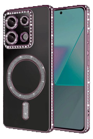 LRZ02 Xiaomi Redmi Note 13 Pro 4G Joke Simli Magneticsafe Kılıf - Pembe&hellip;