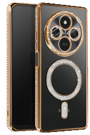 LRZ02 Xiaomi Redmi 14C Joke Simli Magneticsafe Kılıf - Gold&hellip;