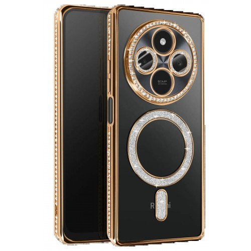 LRZ02 Xiaomi Redmi 14C Joke Simli Magneticsafe Kılıf - Gold