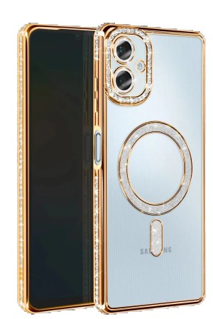 LRZ02 Samsung Galaxy A06 Joke Simli Magneticsafe Kılıf - Gold&hellip;