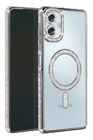 LRZ02 Samsung Galaxy A06 Joke Simli Magneticsafe Kılıf - Gümüş&hellip;