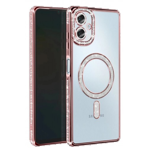 LRZ02 Samsung Galaxy A06 Joke Simli Magneticsafe Kılıf - Pembe