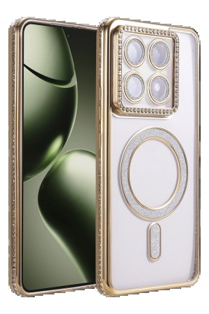 LRZ02 Xiaomi Mi 14T Pro Joke Simli Magneticsafe Kılıf - Gold&hellip;