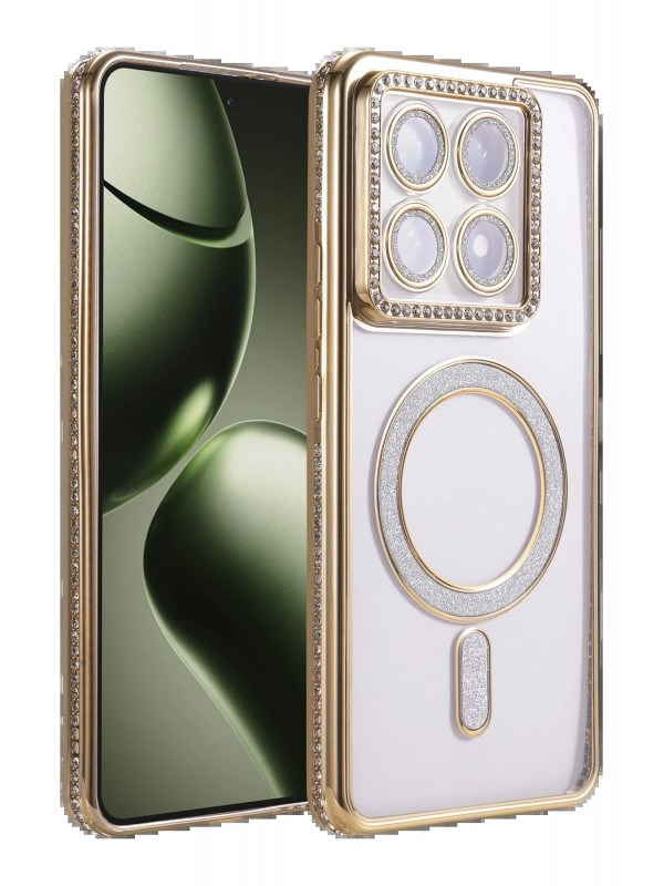 LRZ02 Xiaomi Mi 14T Pro Joke Simli Magneticsafe Kılıf - Gold&hellip;