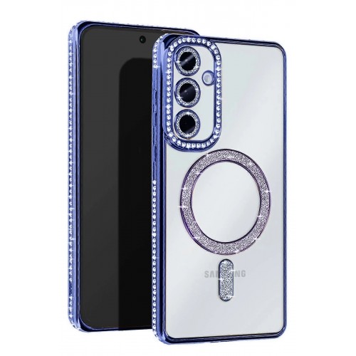 LRZ02 Samsung Galaxy A56 Joke Simli Magneticsafe Kılıf - Mavi