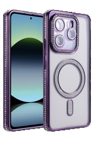 LRZ02 Xiaomi Redmi Note 14 4G Joke Simli Magneticsafe Kılıf - Derin Mor&hellip;