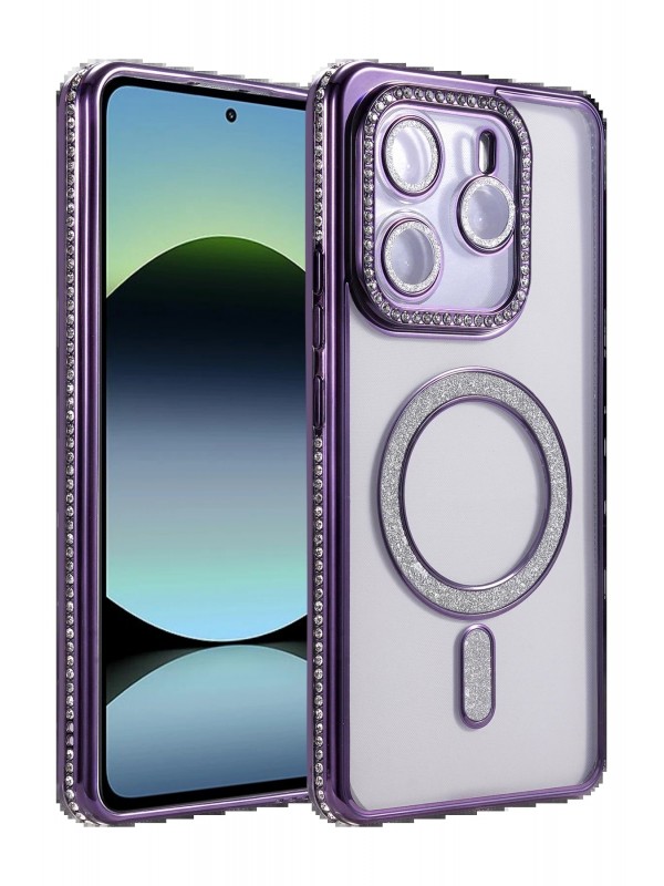 LRZ02 Xiaomi Redmi Note 14 4G Joke Simli Magneticsafe Kılıf - Derin Mor&hellip;