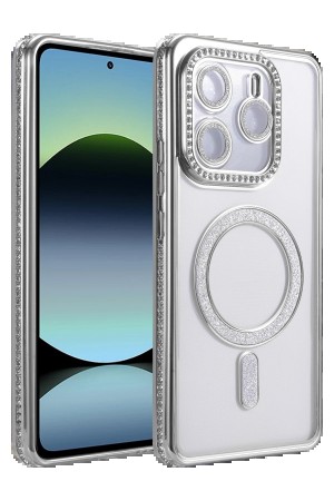 LRZ02 Xiaomi Redmi Note 14 4G Joke Simli Magneticsafe Kılıf - Gümüş&hellip;