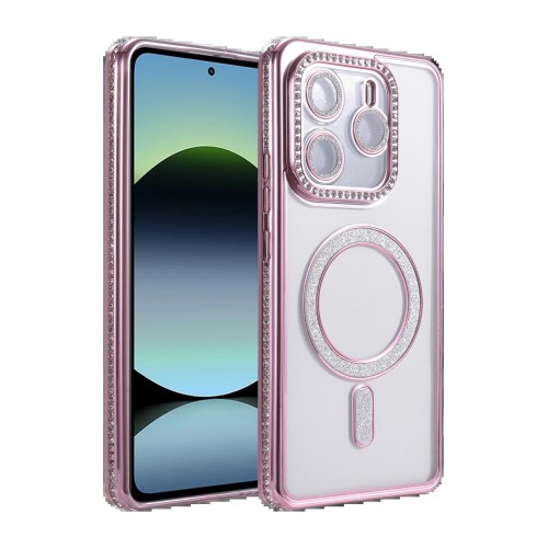 LRZ02 Xiaomi Redmi Note 14 4G Joke Simli Magneticsafe Kılıf - Pembe