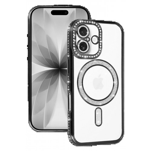 LRZ02 Apple iPhone 17 Joke Simli Magneticsafe Kılıf - Siyah