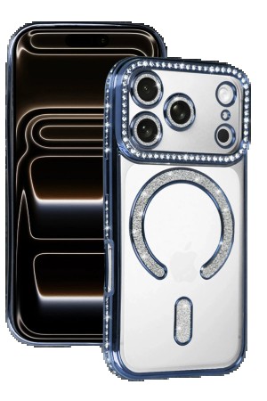 LRZ02 Apple iPhone 17 Pro Joke Simli Magneticsafe Kılıf - Mavi&hellip;