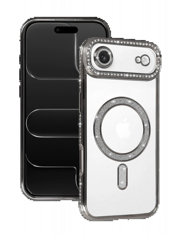 LRZ02 Apple iPhone 17 Air Joke Simli Magneticsafe Kılıf - Gümüş&hellip;