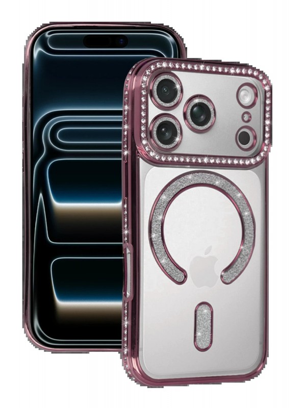 LRZ02 Apple iPhone 17 Pro Max Joke Simli Magneticsafe Kılıf - Pembe&hellip;