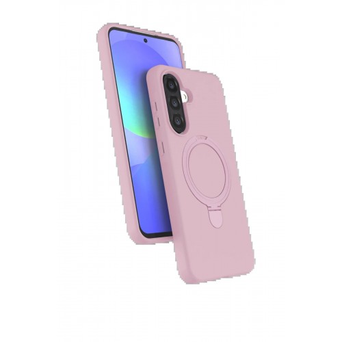 LRZ02 Samsung Galaxy A17 5G Regal Magsafe Standlı Kapak - Açık Pembe