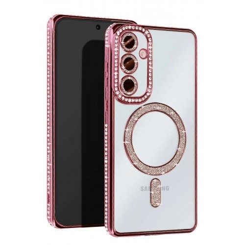 LRZ02 Samsung Galaxy A17 5G Joke Simli Magneticsafe Kılıf - Pembe