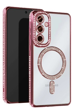 LRZ02 Samsung Galaxy S25 FE Joke Simli Magneticsafe Kılıf - Pembe&hellip;