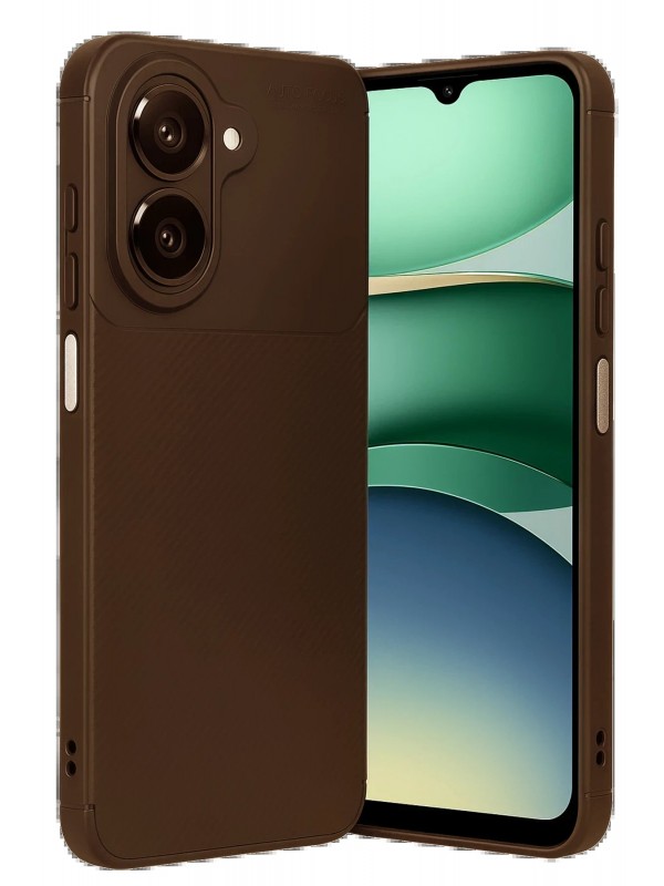 LRZ02 Samsung Galaxy A07 4G Auto Focus Karbon Kapak - Kahverengi&hellip;