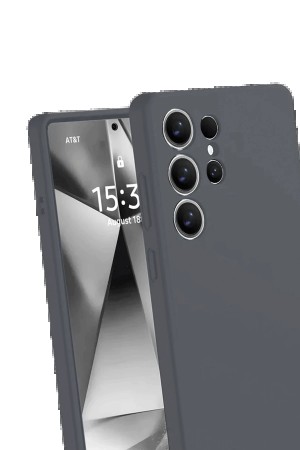 LRZ02 Samsung Galaxy S25 Ultra Kılıf Nano içi Kadife Silikon - Gri&hellip;