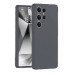LRZ02 Samsung Galaxy S25 Ultra Kılıf Nano içi Kadife Silikon - Gri