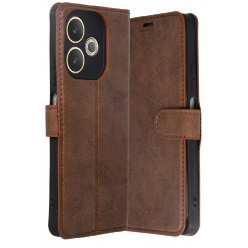 LRZ02 Oppo A5 Pro 4G Trend S Plus Kapaklı Kılıf - Taba