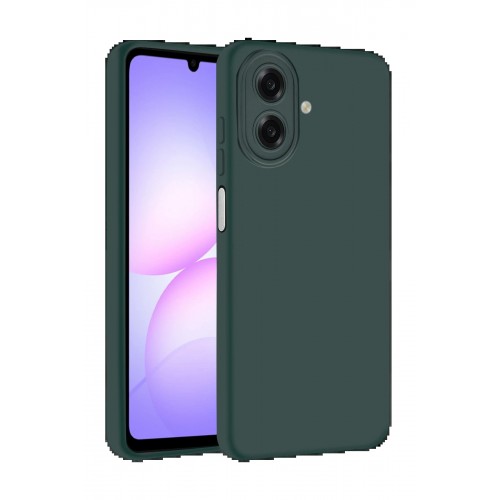 LRZ02 Samsung Galaxy A07 4G Nano içi Kadife Silikon - K.Yeşil